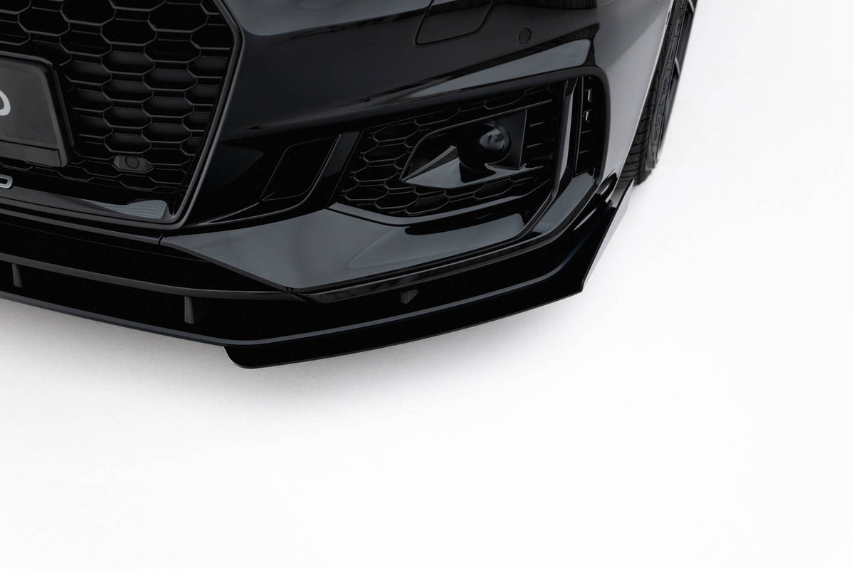 Front Stoßstange Flaps passend für Flaps Audi RS5 Coupe / Sportback F5 schwarz Hochglanz – Ansicht 4