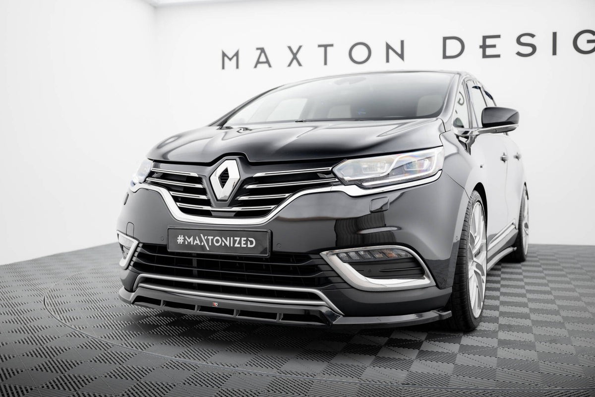 Street+ Spoilerlippe Front Ansatz passend für Renault Espace Mk5  schwarz Hochglanz – Ansicht 3
