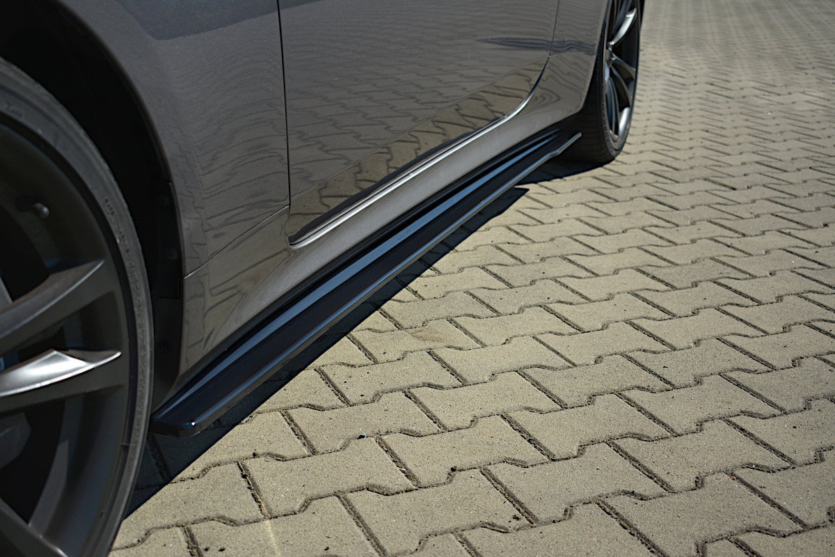 Street+ Seitenschweller Leisten passend für Hyundai Genesis Coupe Mk1 schwarz Hochglanz – Ansicht 1