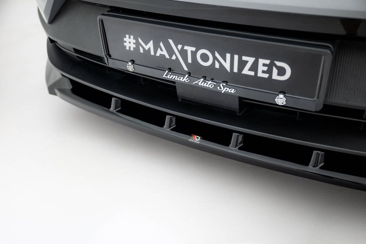 Street+ Spoilerlippe Front Ansatz passend für Volvo EX30 Mk1 schwarz Hochglanz – Ansicht 3