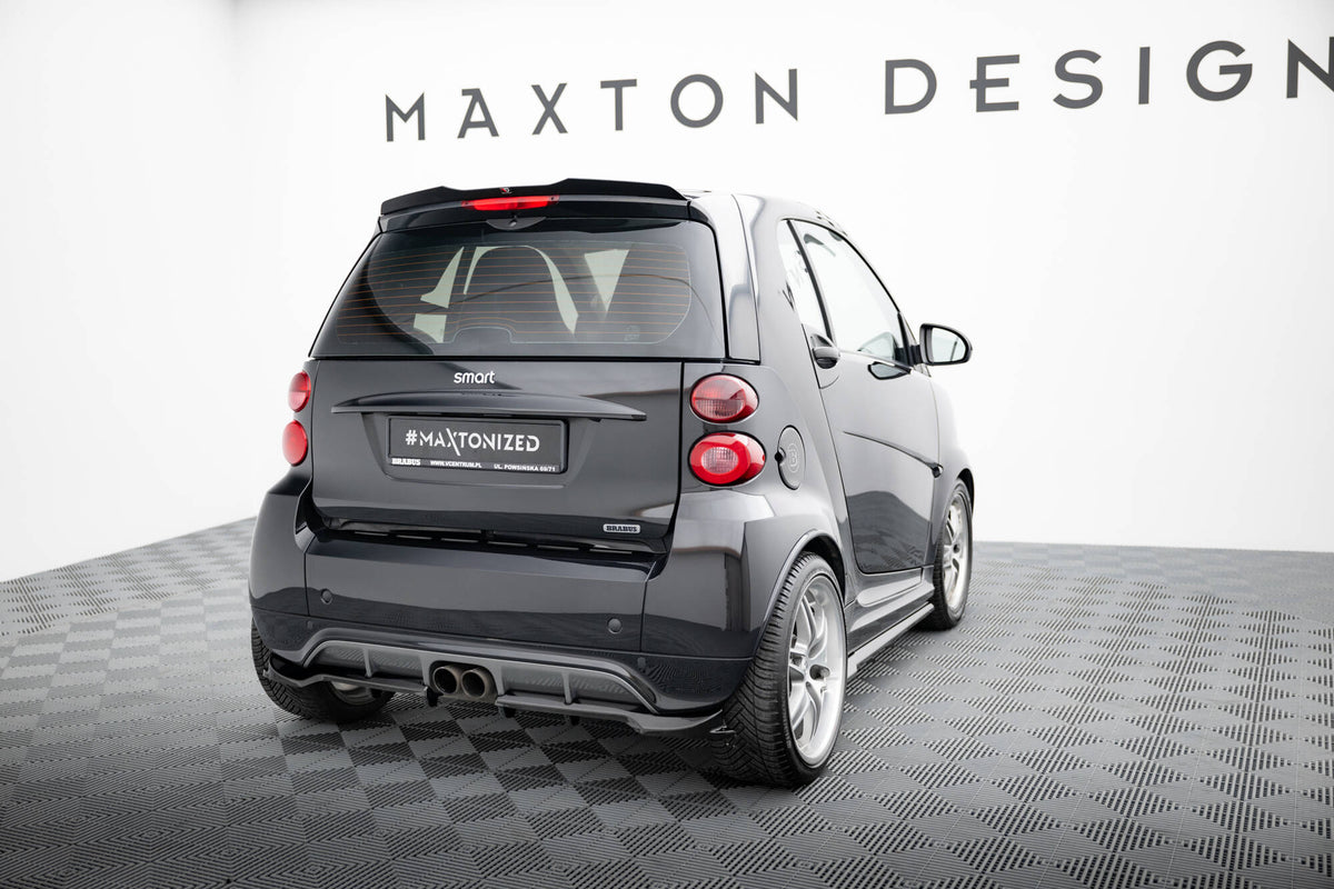 Heckspoiler Lippe Brabus Smart Fortwo C451 Facelift schwarz Hochglanz – Ansicht 1