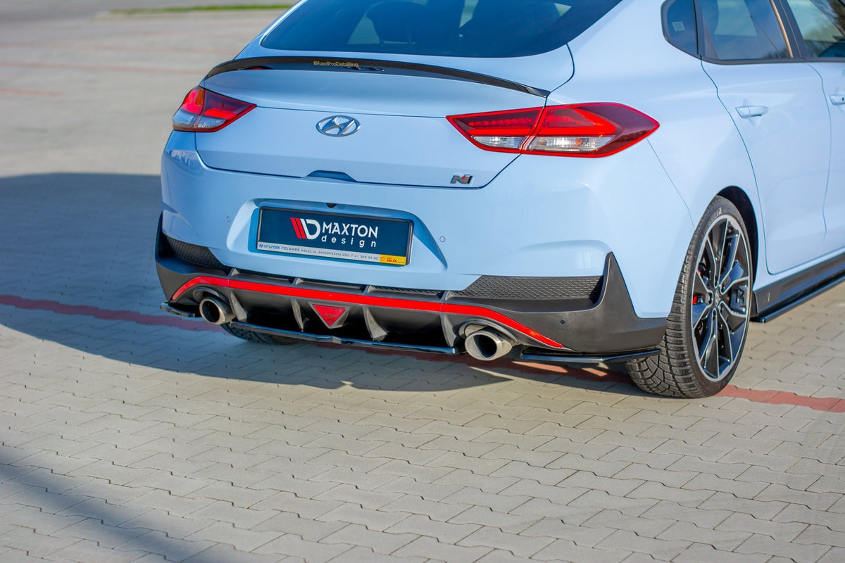 Heckansatz Hyundai I30 N Mk3 Fastback schwarz Hochglanz – Ansicht 1