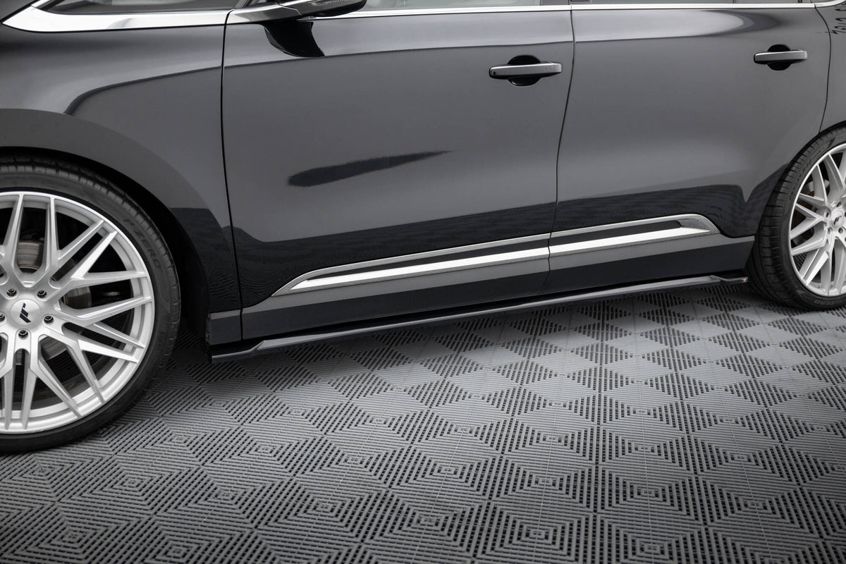 Street+ Seitenschweller Leisten passend für Renault Espace Mk5  schwarz Hochglanz – Ansicht 3
