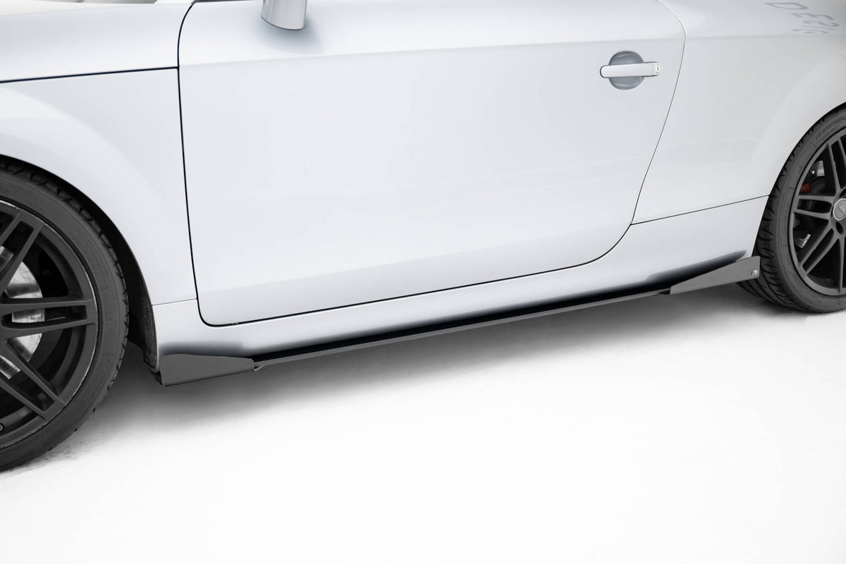 Street Pro Street+ Seitenschweller Leisten + Flaps passend für Audi TT S / TT S-Line 8J Facelift schwarz Hochglanz – Ansicht 5