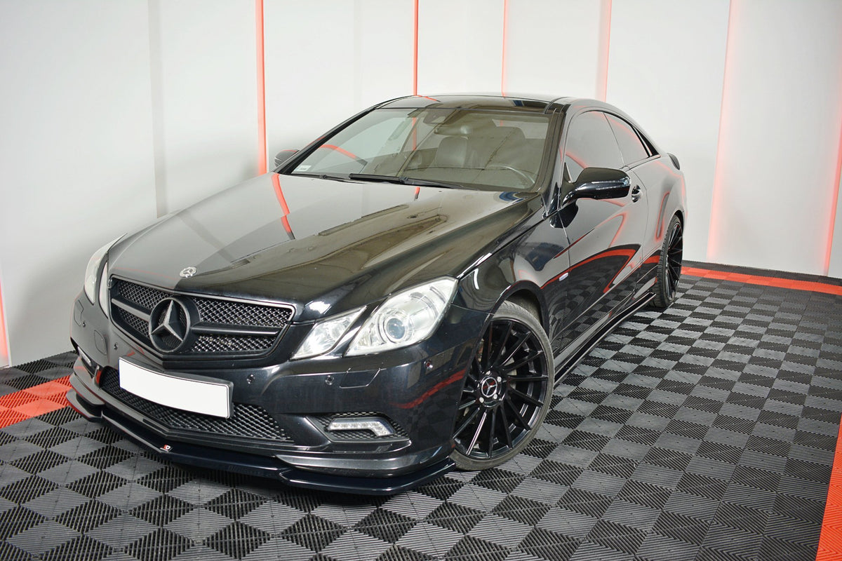 Street+ Seitenschweller Leisten passend für Mercedes-Benz E-Klasse Coupe AMG-Line C207 schwarz Hochglanz – Ansicht 3