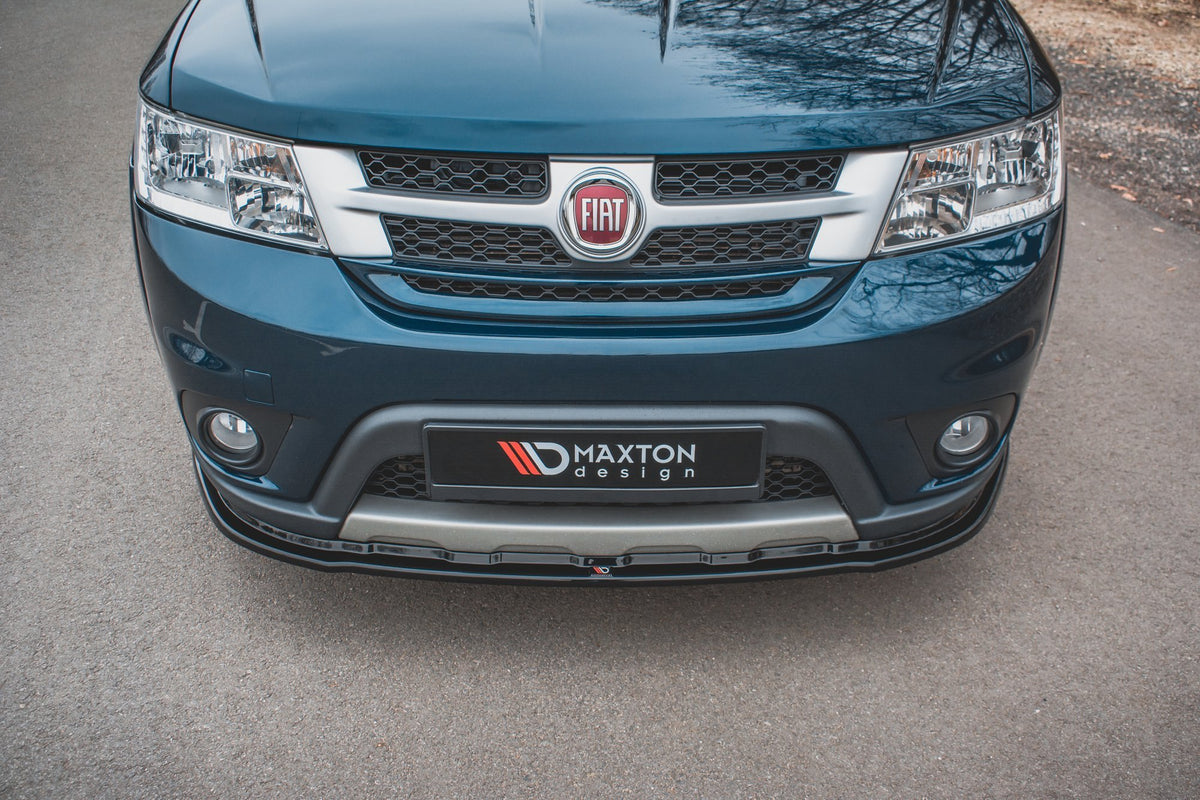 Street+ Spoilerlippe Front Ansatz passend für Fiat Freemont schwarz Hochglanz – Ansicht 3