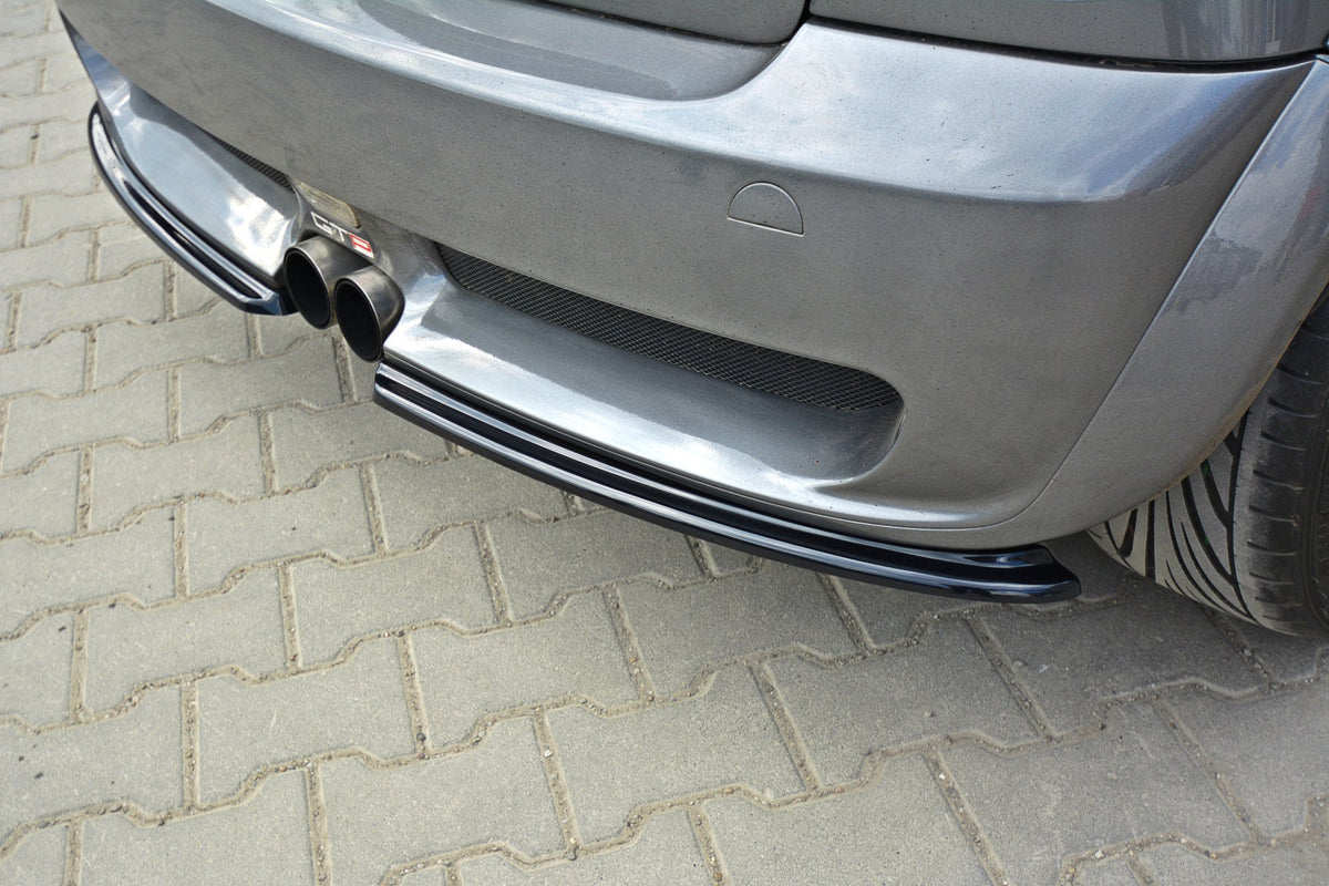 Heck Ansatz Flaps Diffusor passend für MINI R53 COOPER S JCW schwarz Hochglanz – Ansicht 1