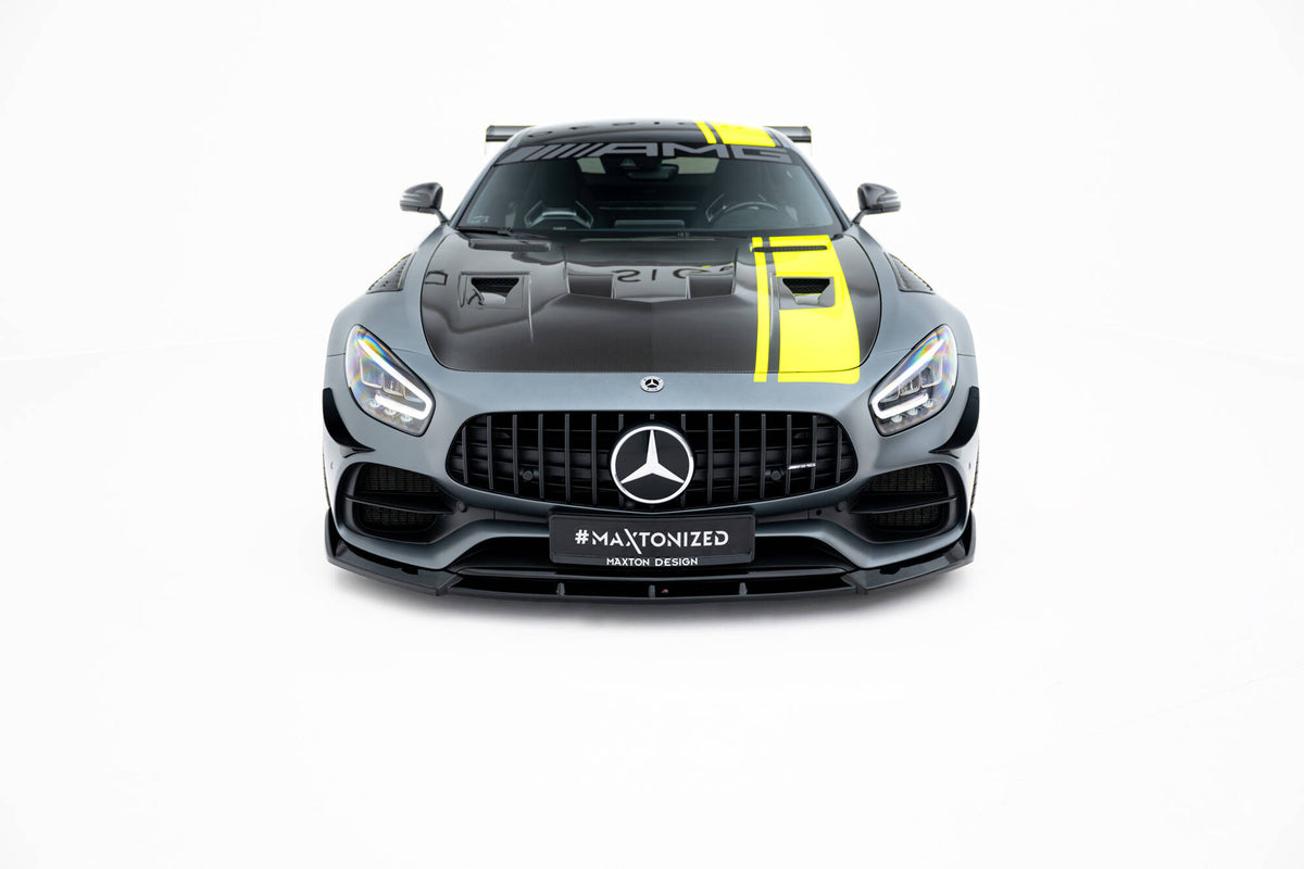 Street+ Spoilerlippe Front Ansatz passend für Mercedes-AMG GT C C190 Facelift schwarz Hochglanz – Ansicht 7