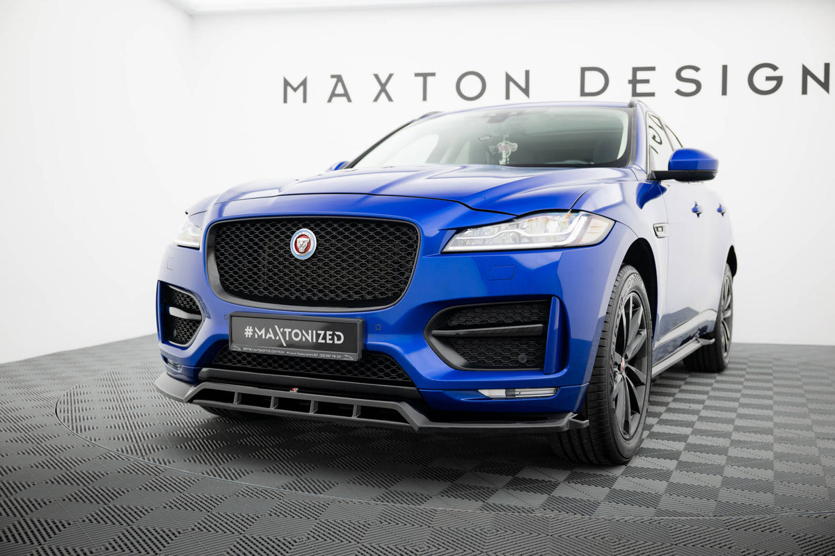 Street+ Spoilerlippe Front Ansatz passend für Jaguar F-Pace S X761 schwarz Hochglanz – Ansicht 3