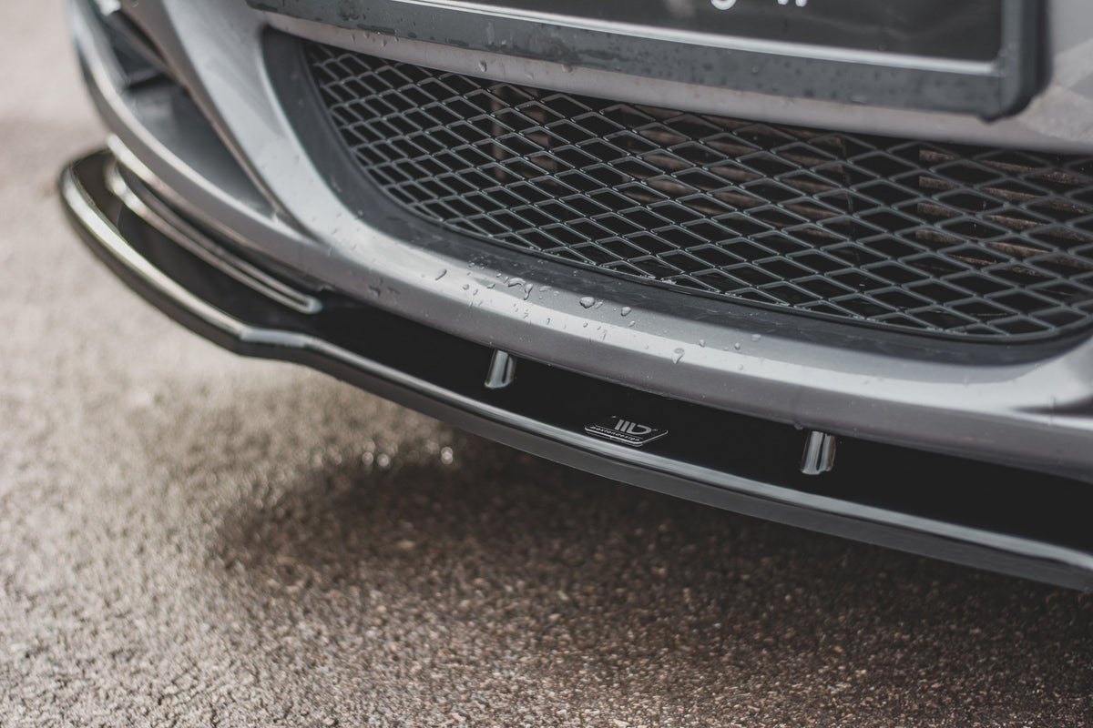 Street+ Spoilerlippe Front Ansatz V.2 passend für BMW 3er E90/E91 Facelift schwarz Hochglanz – Ansicht 6