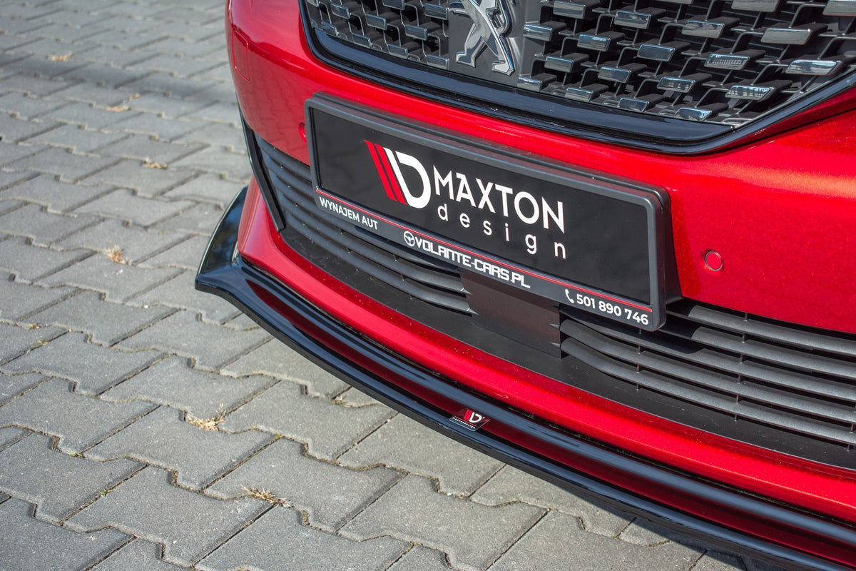 Street+ Spoilerlippe Front Ansatz V.2 passend für Peugeot 508 Mk2 schwarz Hochglanz – Ansicht 3