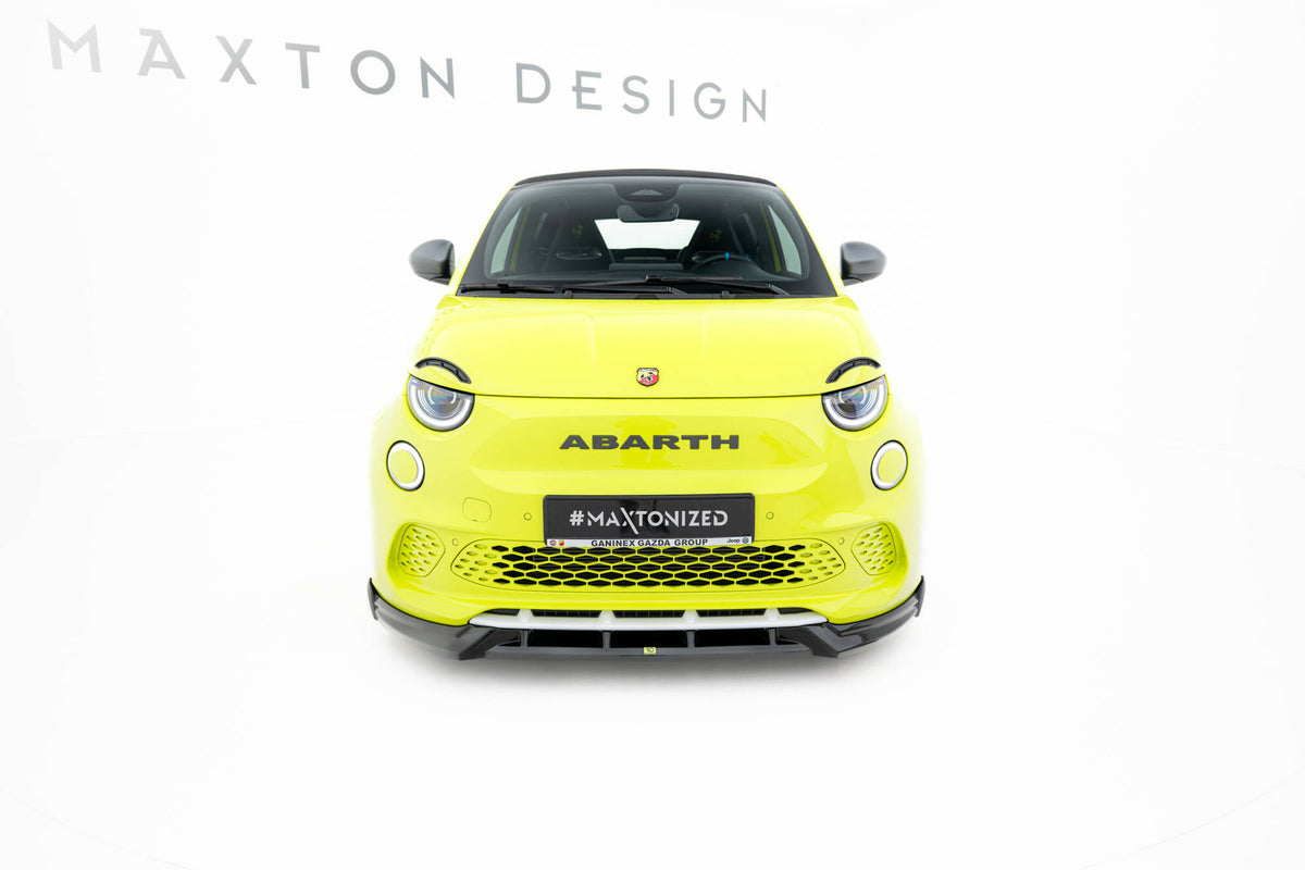 Street+ Spoilerlippe Front Ansatz passend für Abarth 500e schwarz Hochglanz – Ansicht 1