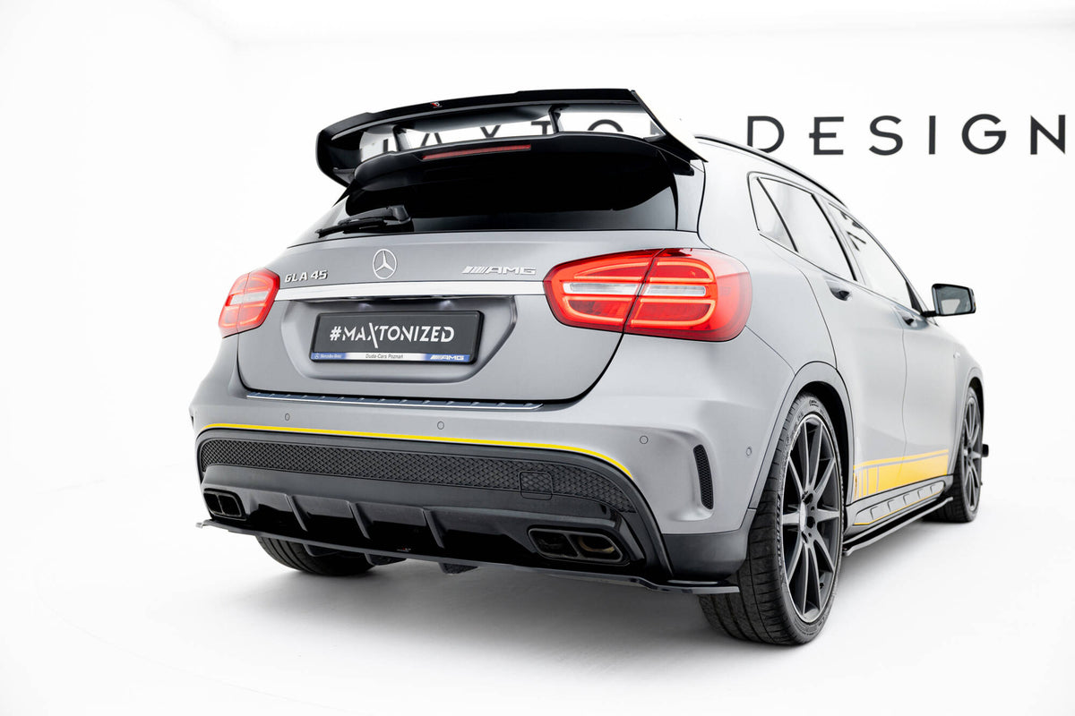 Street+ Mittlerer Diffusor RACE passend für V.1 Mercedes-Benz GLA 45 AMG schwarz Hochglanz – Ansicht 4