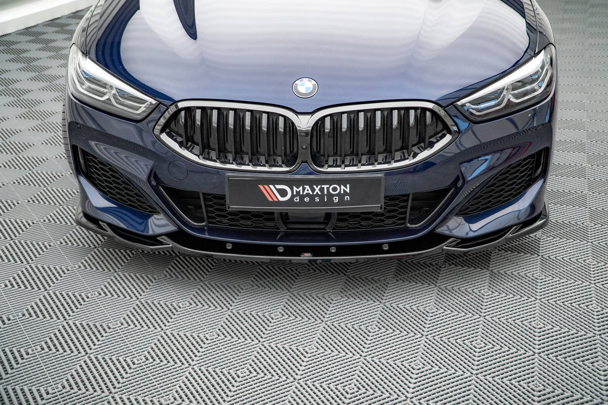 Street+ Spoilerlippe Front Ansatz V.4 passend für BMW 8 Coupe M-Paket G15 / 8 Gran Coupe M-Paket G16 schwarz Hochglanz – Ansicht 3