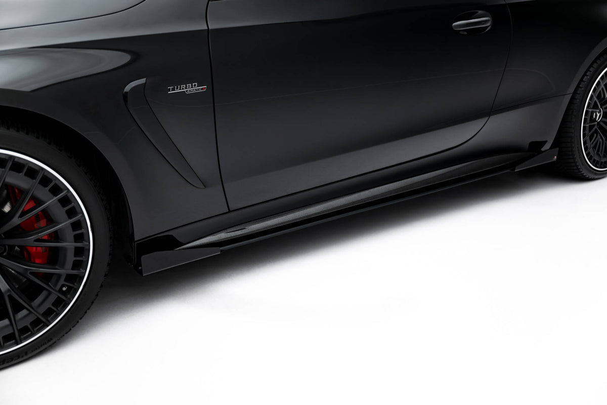 Seitenschweller Flaps passend für Mercedes-AMG CLE 53 Aero C236 schwarz Hochglanz – Ansicht 4