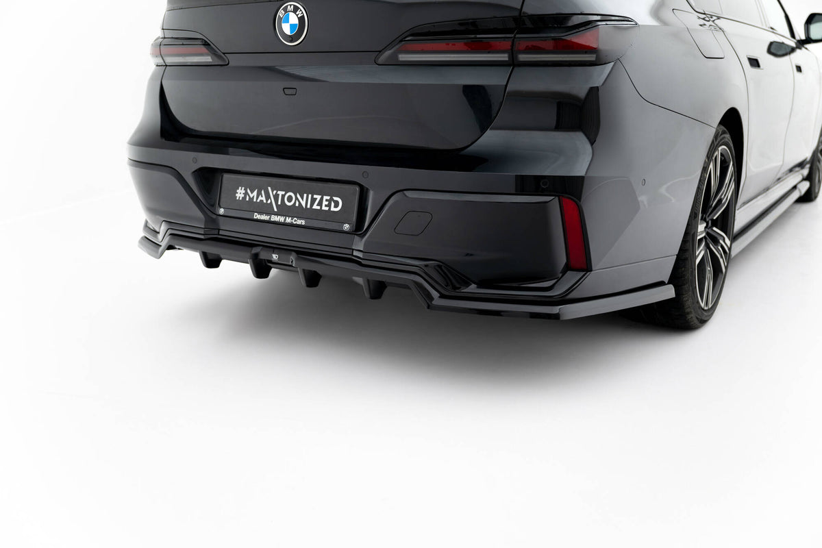Street+ Mittlerer Diffusor RACE passend für V.1 BMW 7 M-Paket G70 schwarz Hochglanz – Ansicht 1