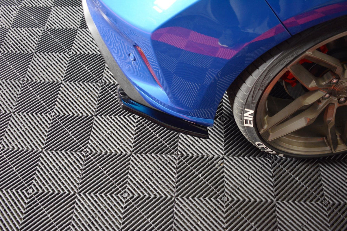 Heck Ansatz Flaps Diffusor V.1 passend für Ford Focus Hatchabck ST-Line schwarz Hochglanz – Ansicht 5