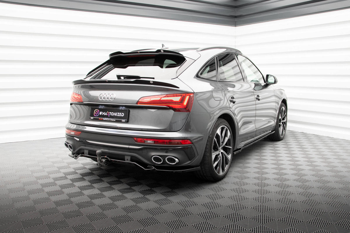 Street+ Mittlerer Diffusor RACE passend für Audi SQ5 / Q5 S-Line Sportback Mk2 Facelift schwarz Hochglanz – Ansicht 4