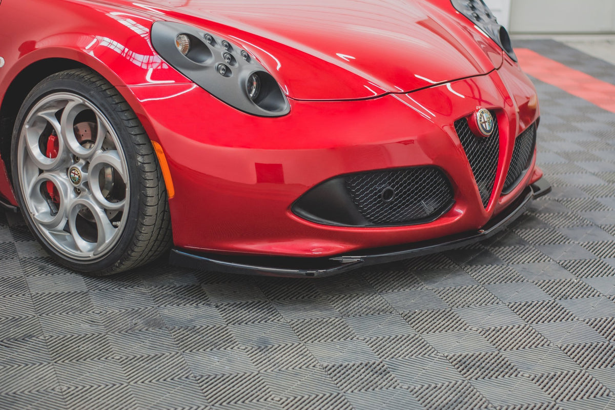 Street+ Spoilerlippe Front Ansatz passend für Alfa Romeo 4C schwarz Hochglanz – Ansicht 3