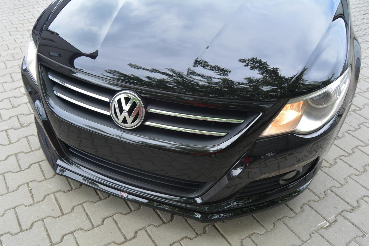 Street+ Spoilerlippe Front Ansatz V.2 passend für VW PASSAT CC STANDARD schwarz Hochglanz – Ansicht 1