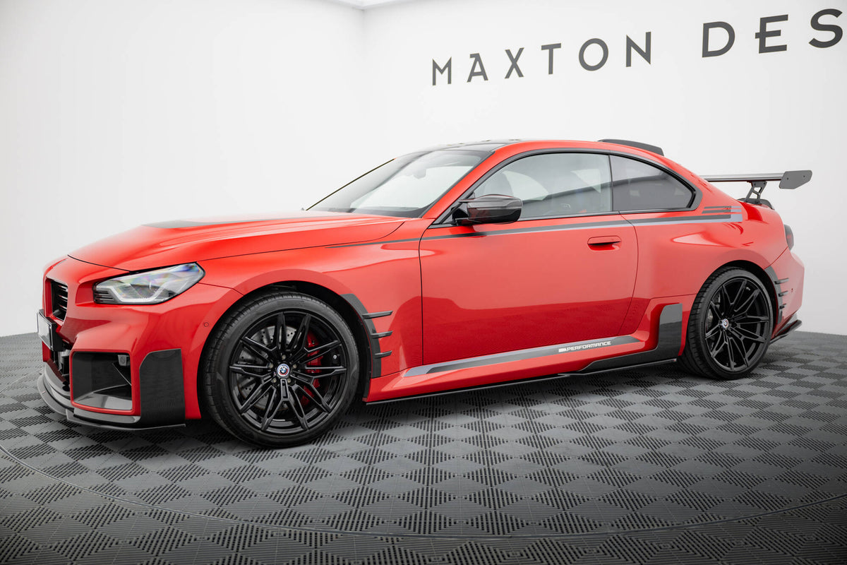 Street+ Seitenschweller Leisten passend für BMW M2 M-Performance G87 schwarz Hochglanz – Ansicht 3