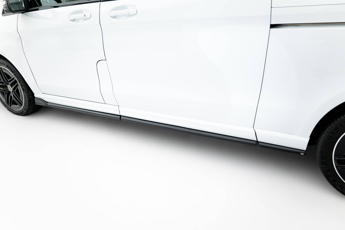 Street+ Seitenschweller Leisten V.2 passend für Mercedes-Benz V-Klasse Extra Long AMG-Line W447  schwarz Hochglanz – Ansicht 4