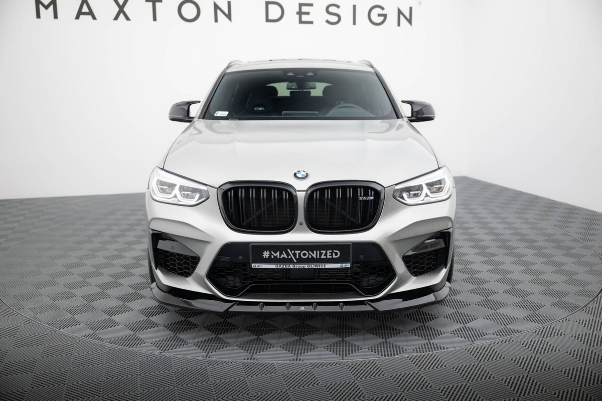 Street+ Spoilerlippe Front Ansatz passend für V.1 BMW X4 M F98 schwarz Hochglanz – Ansicht 1