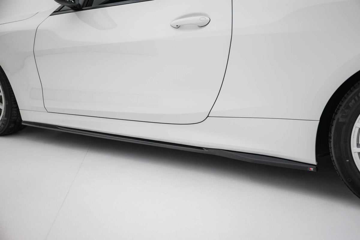 Street+ Seitenschweller Leisten passend für BMW 4er Coupe / Cabrio G22 / G23 schwarz Hochglanz – Ansicht 1