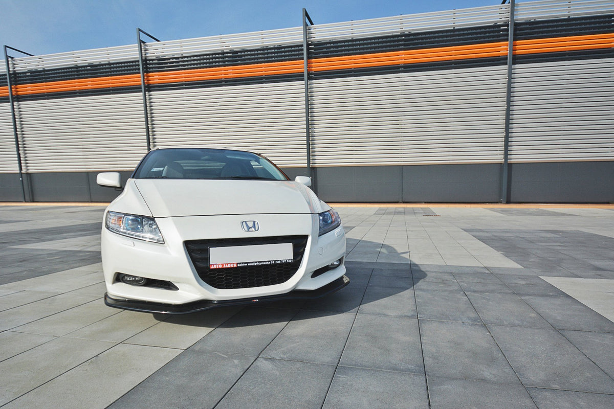 Street+ Spoilerlippe Front Ansatz V.1 passend für HONDA CR-Z  schwarz Hochglanz – Ansicht 1