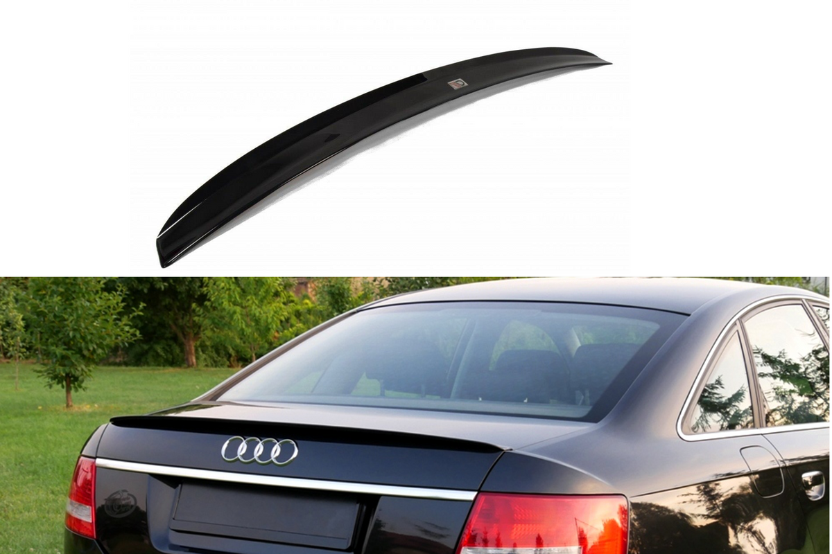 Heckspoiler Lippe Audi A6 S-line C6 Limousine schwarz Hochglanz – Ansicht 2