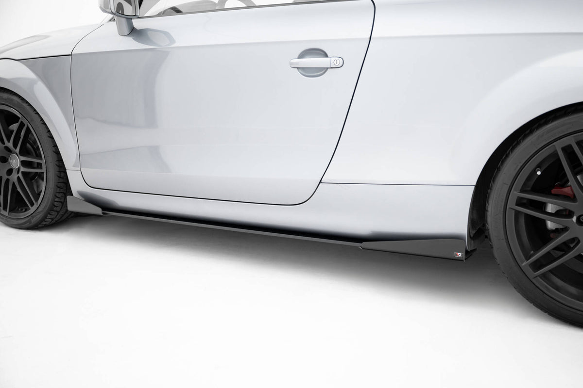 Street Pro Street+ Seitenschweller Leisten + Flaps passend für Audi TT S / TT S-Line 8J Facelift schwarz Hochglanz – Ansicht 6