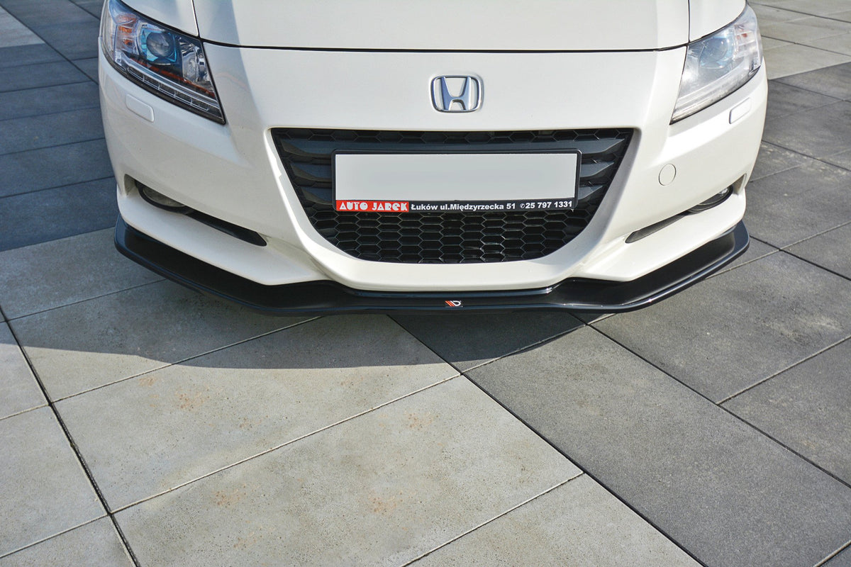 Street+ Spoilerlippe Front Ansatz V.1 passend für HONDA CR-Z  schwarz Hochglanz – Ansicht 2