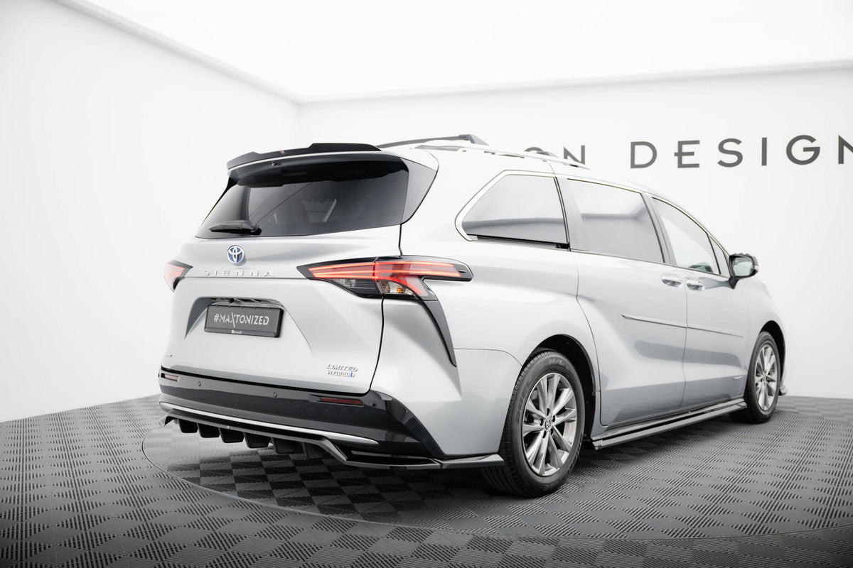 Heckspoiler Lippe Toyota Sienna Mk4 schwarz Hochglanz – Ansicht 3