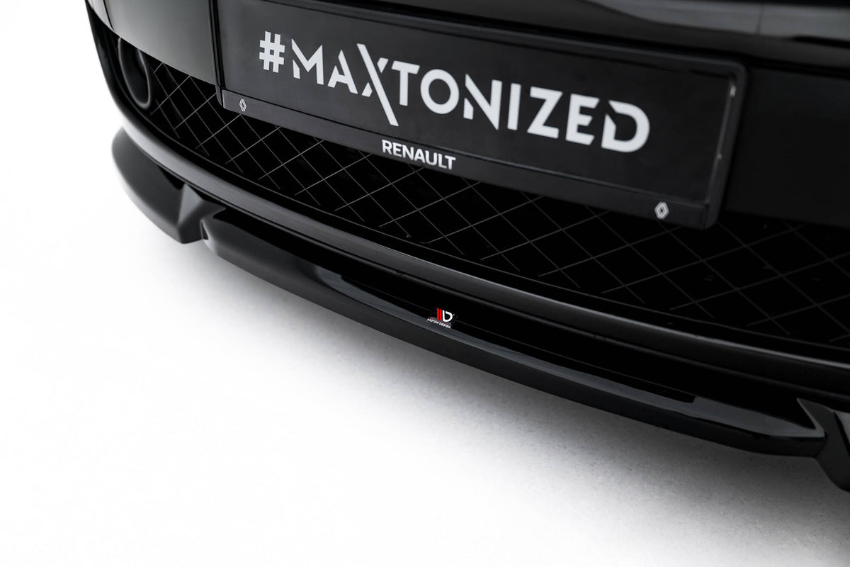 Street+ Spoilerlippe Front Ansatz passend für Renault Laguna Hatchback GT Mk3 schwarz Hochglanz – Ansicht 4