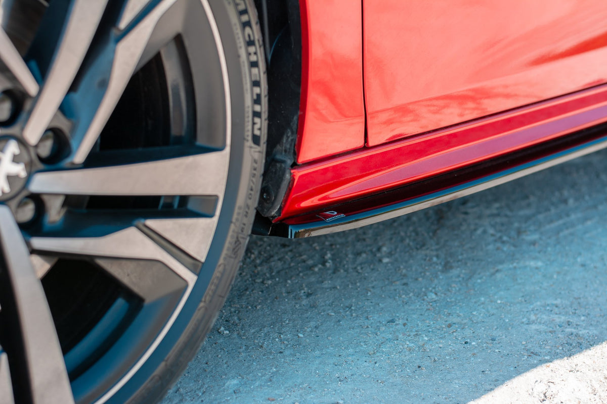 Street+ Seitenschweller Leisten passend für Peugeot 508 Mk2 schwarz Hochglanz – Ansicht 3