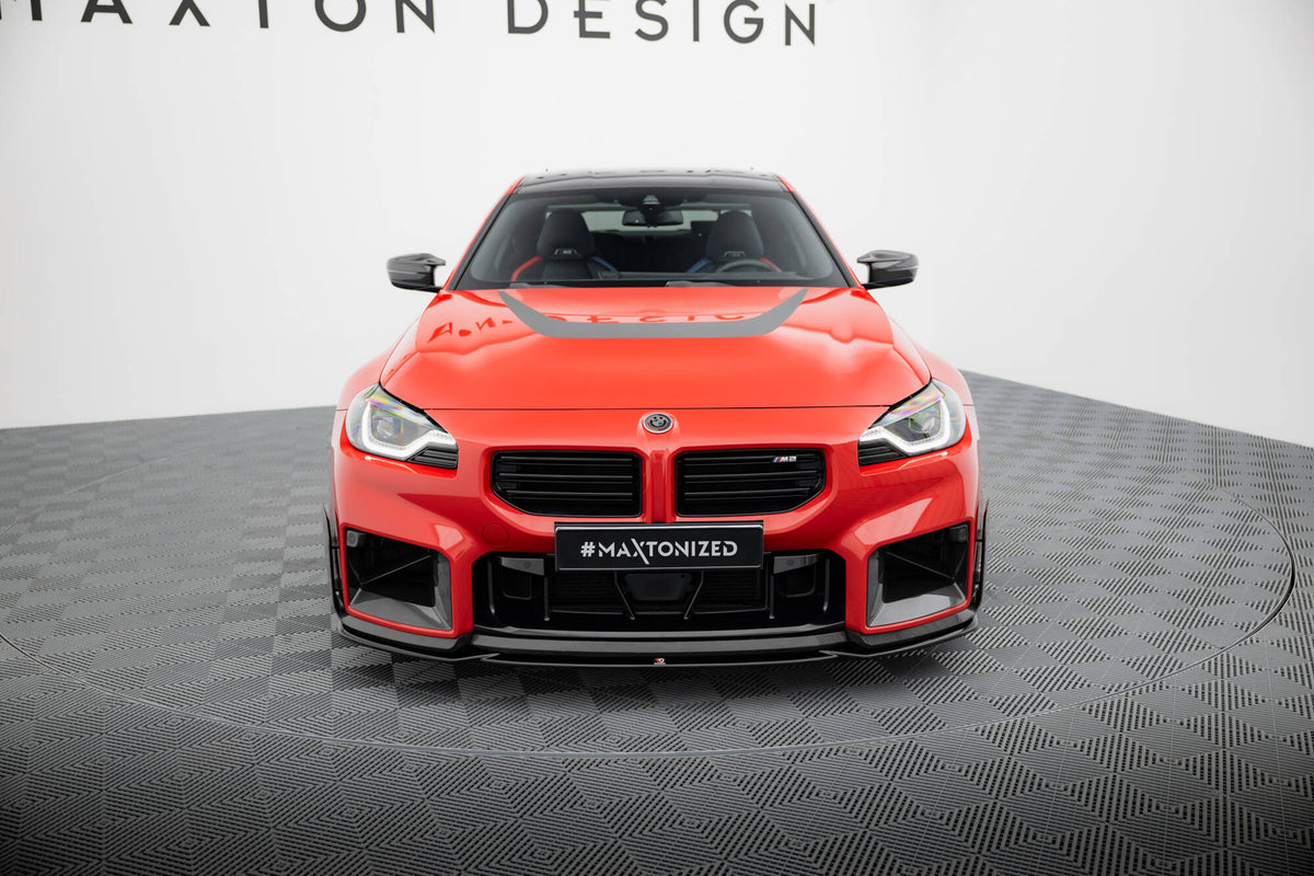 Street+ Spoilerlippe Front Ansatz passend für BMW M2 M-Performance G87 schwarz Hochglanz – Ansicht 3