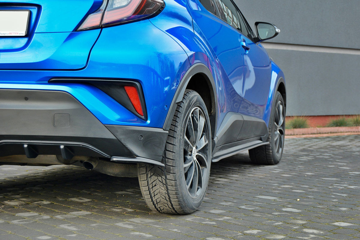 Heck Ansatz Flaps Diffusor passend für TOYOTA C-HR  schwarz Hochglanz – Ansicht 2