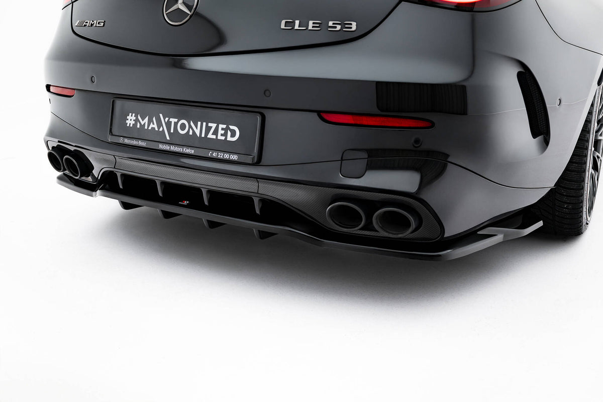 Street+ Mittlerer Diffusor RACE passend für Mercedes-AMG CLE 53 C236 schwarz Hochglanz – Ansicht 1