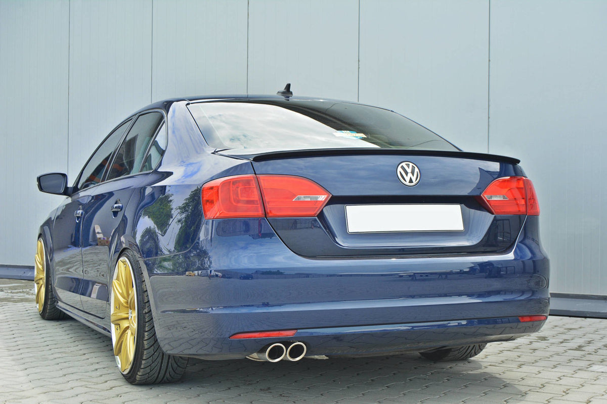 Heckspoiler Lippe VOLKSWAGEN JETTA MK6 SEDAN vor Facelift schwarz Hochglanz – Ansicht 5