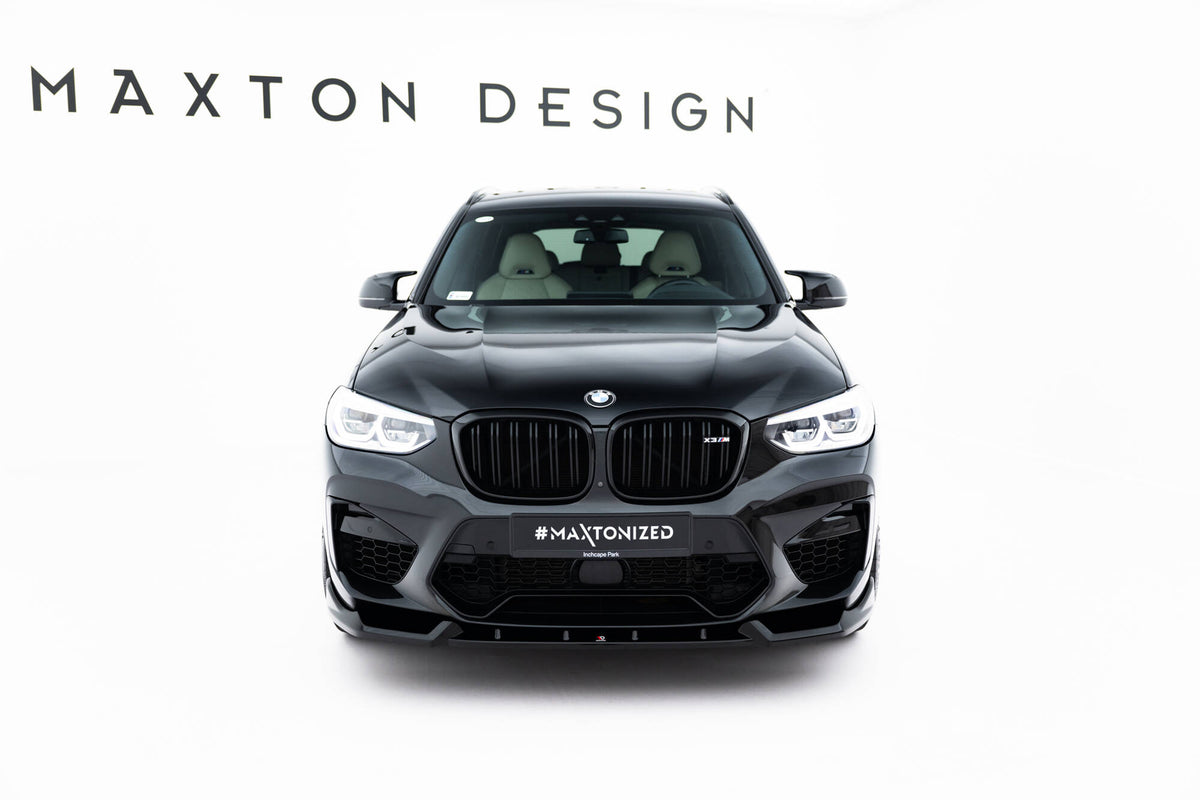 Street+ Spoilerlippe Front Ansatz passend für BMW X3 M F97 schwarz Hochglanz – Ansicht 1