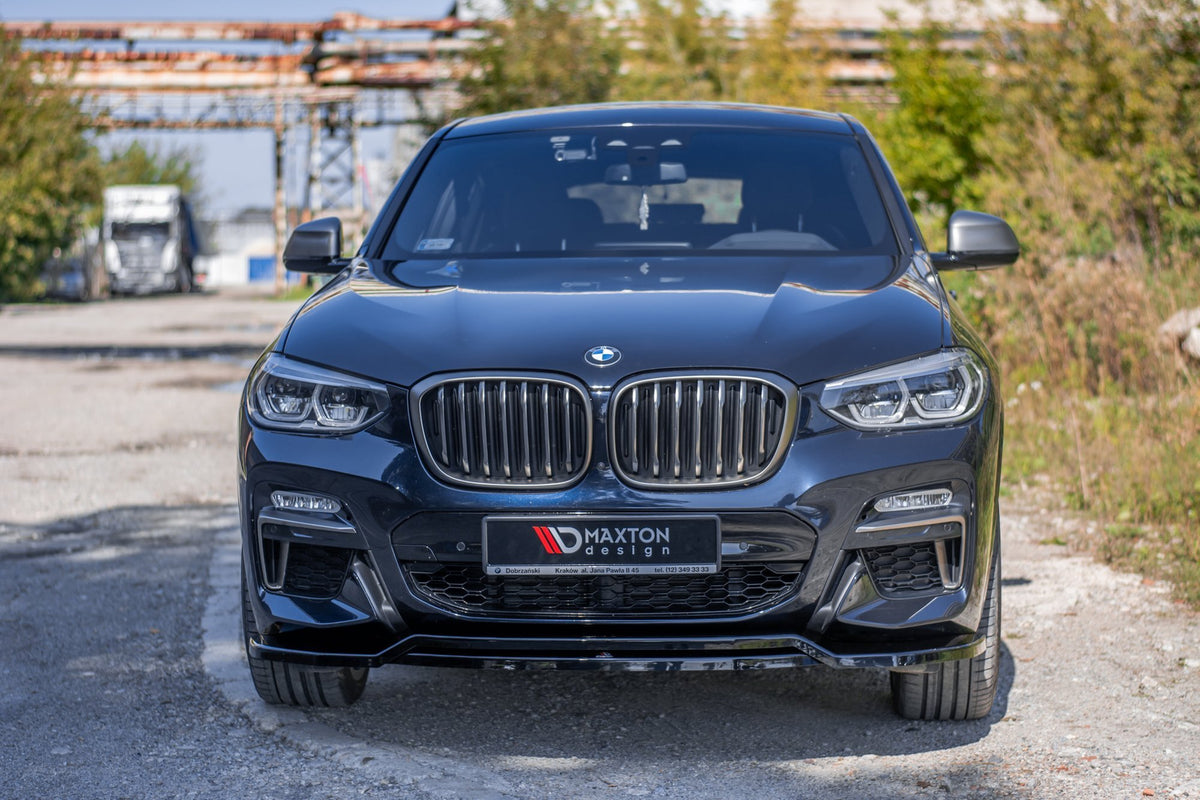 Street+ Spoilerlippe Front Ansatz passend für BMW X4 M-Paket G02 schwarz Hochglanz – Ansicht 3