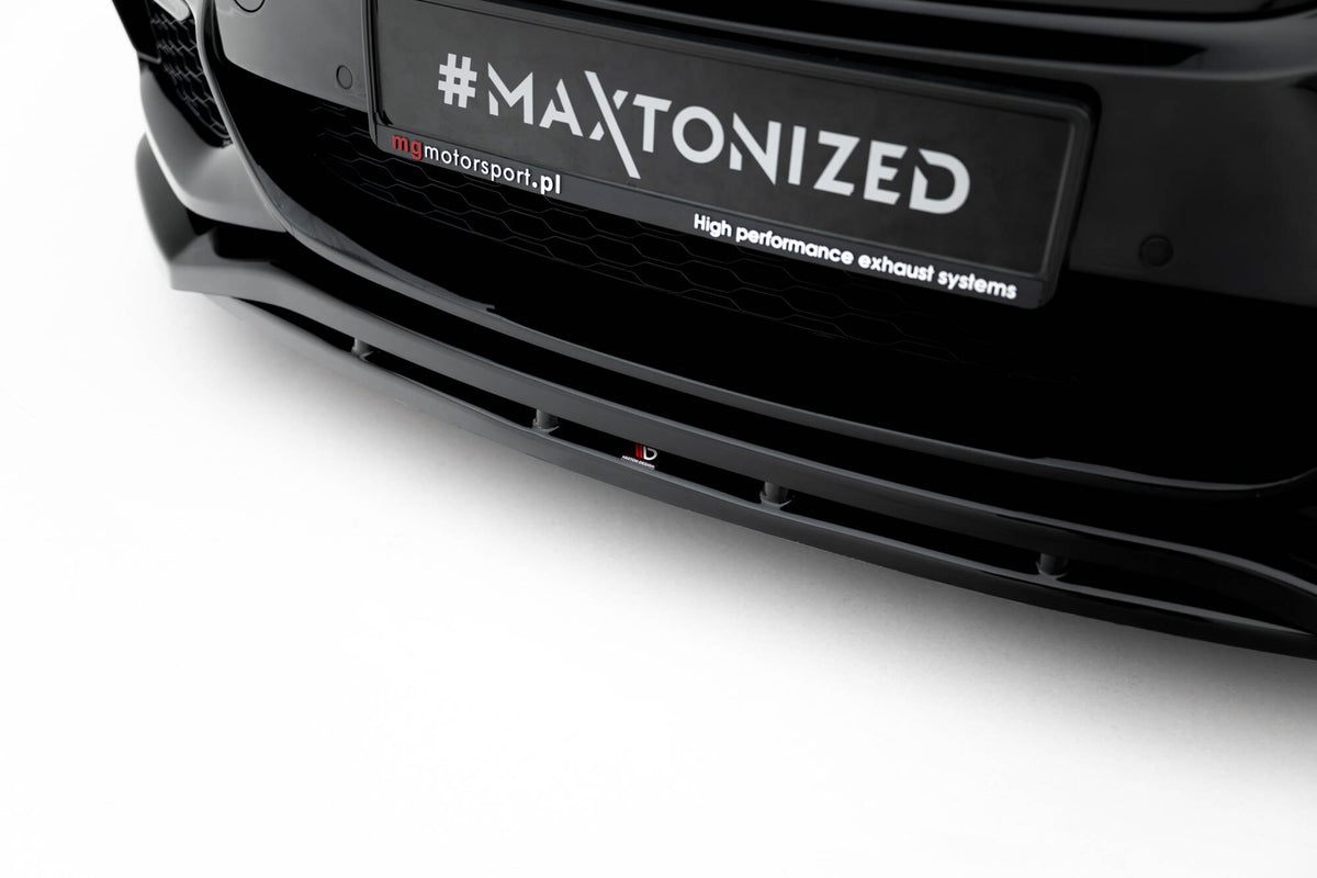 Street+ Spoilerlippe Front Ansatz V.3 passend für BMW M550i / M550d Limousine G30  schwarz Hochglanz – Ansicht 4