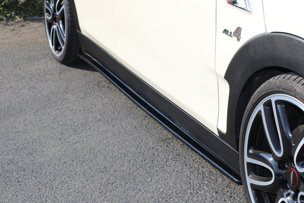 Street+ Seitenschweller Leisten passend für MINI CLUBMAN S MK2 (F54) JCW schwarz Hochglanz – Ansicht 1