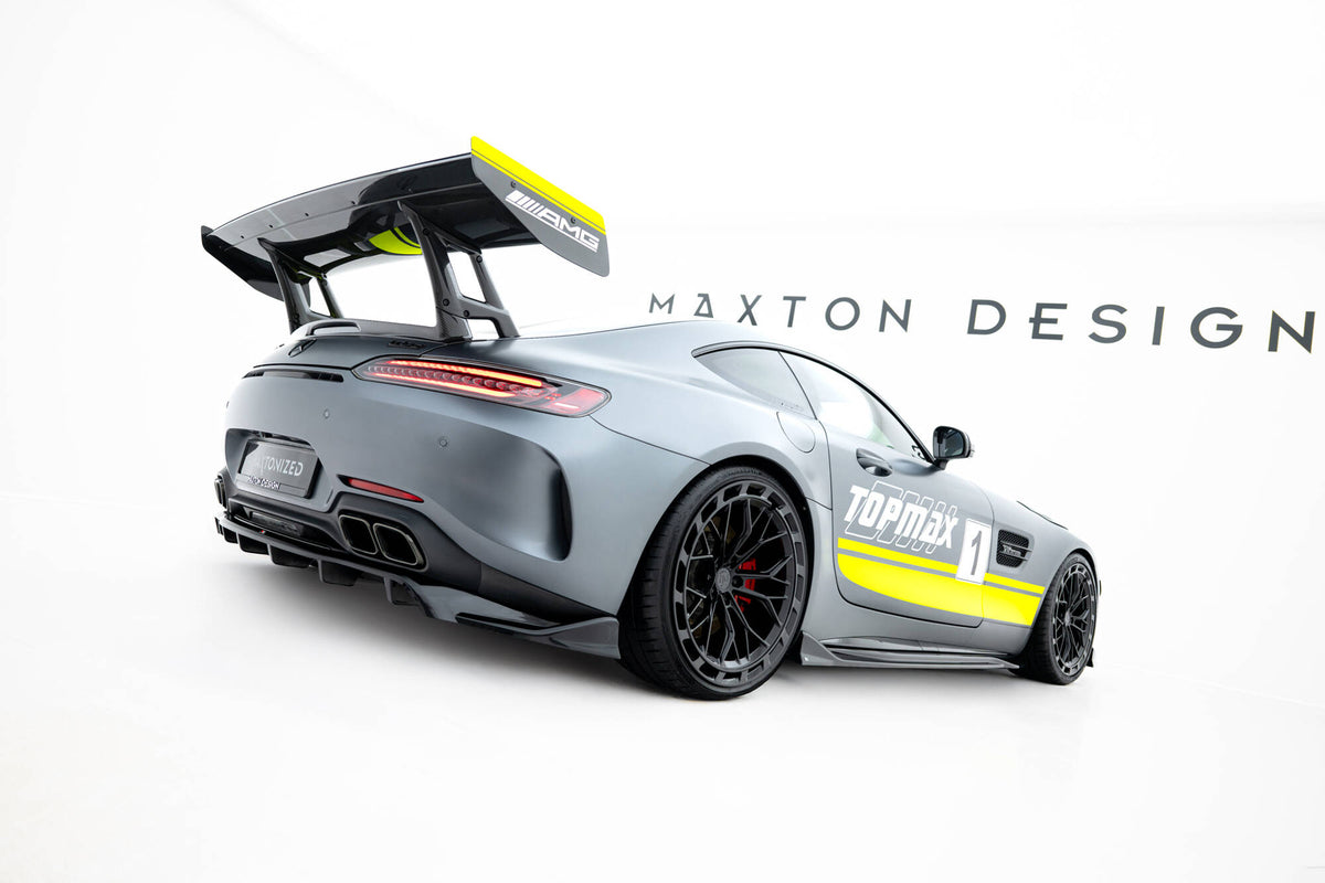 Street+ Mittlerer Diffusor RACE passend für Mercedes-AMG GT C C190 Facelift schwarz Hochglanz – Ansicht 5