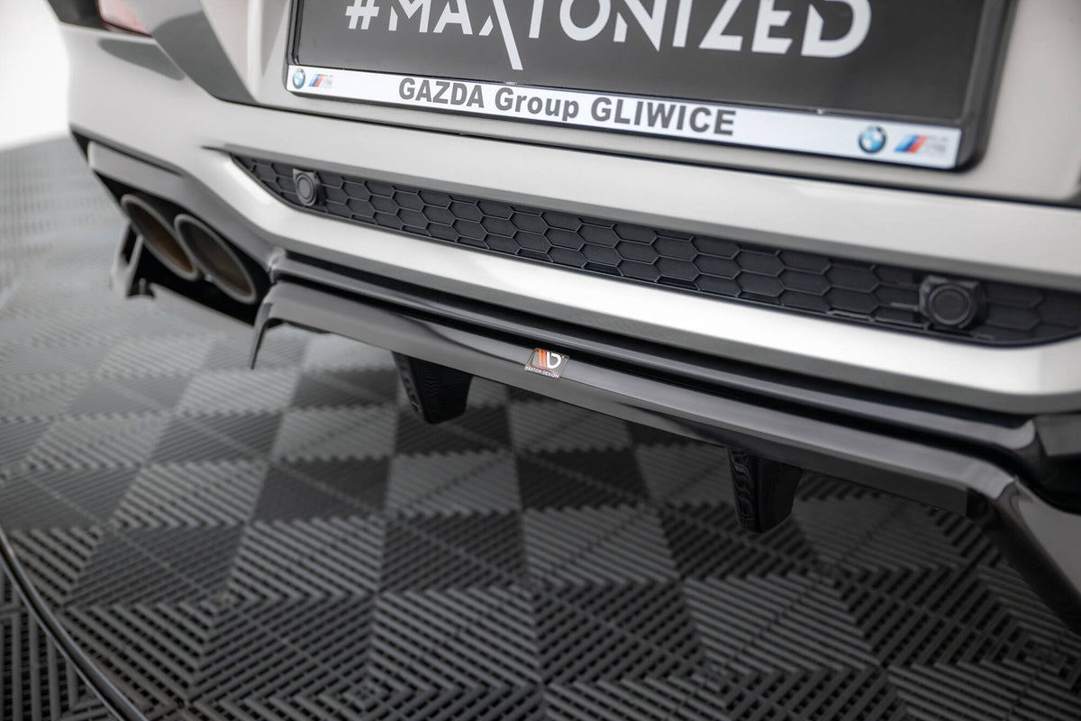 Street+ Mittlerer Diffusor RACE passend für BMW X4 M F98 schwarz Hochglanz – Ansicht 4