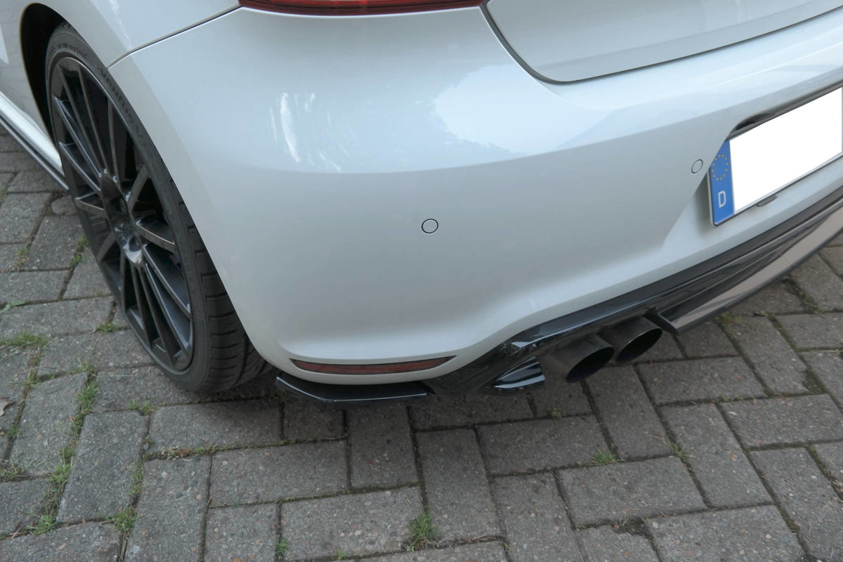 Heck Ansatz Flaps Diffusor passend für VW Polo WRC Mk5  schwarz Hochglanz – Ansicht 2
