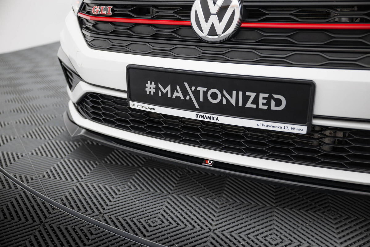 Street+ Spoilerlippe Front Ansatz V.2 passend für VW Jetta GLI Mk7 schwarz Hochglanz – Ansicht 1