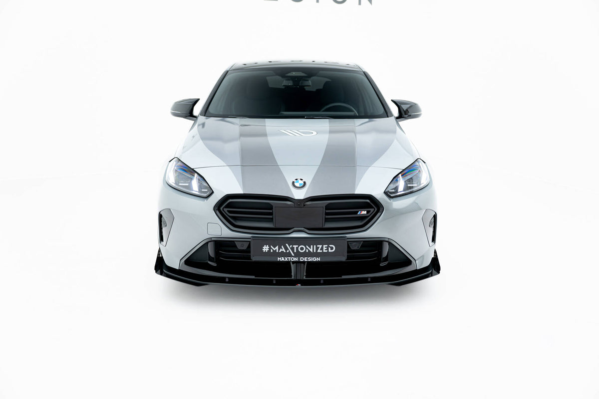 Street Pro Street+ Spoilerlippe Front Ansatz + Flaps passend für BMW 2 M-Paket / M235i Gran Coupe  F74 schwarz Hochglanz – Ansicht 6