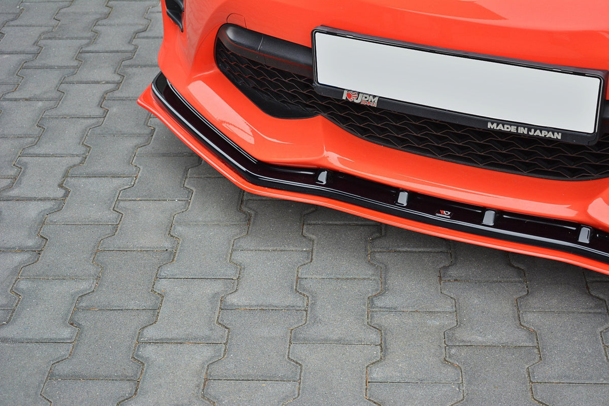 Street+ Spoilerlippe Front Ansatz V.4 passend für Toyota GT86 Facelift  schwarz Hochglanz – Ansicht 4