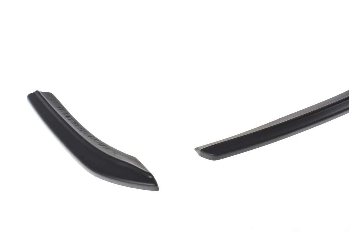 Heck Ansatz Flaps Diffusor passend für VW PASSAT CC STANDARD schwarz Hochglanz – Ansicht 1
